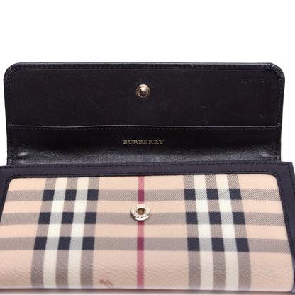 Burberry Haymarket Check Continental Wallet Brown 11 of 13