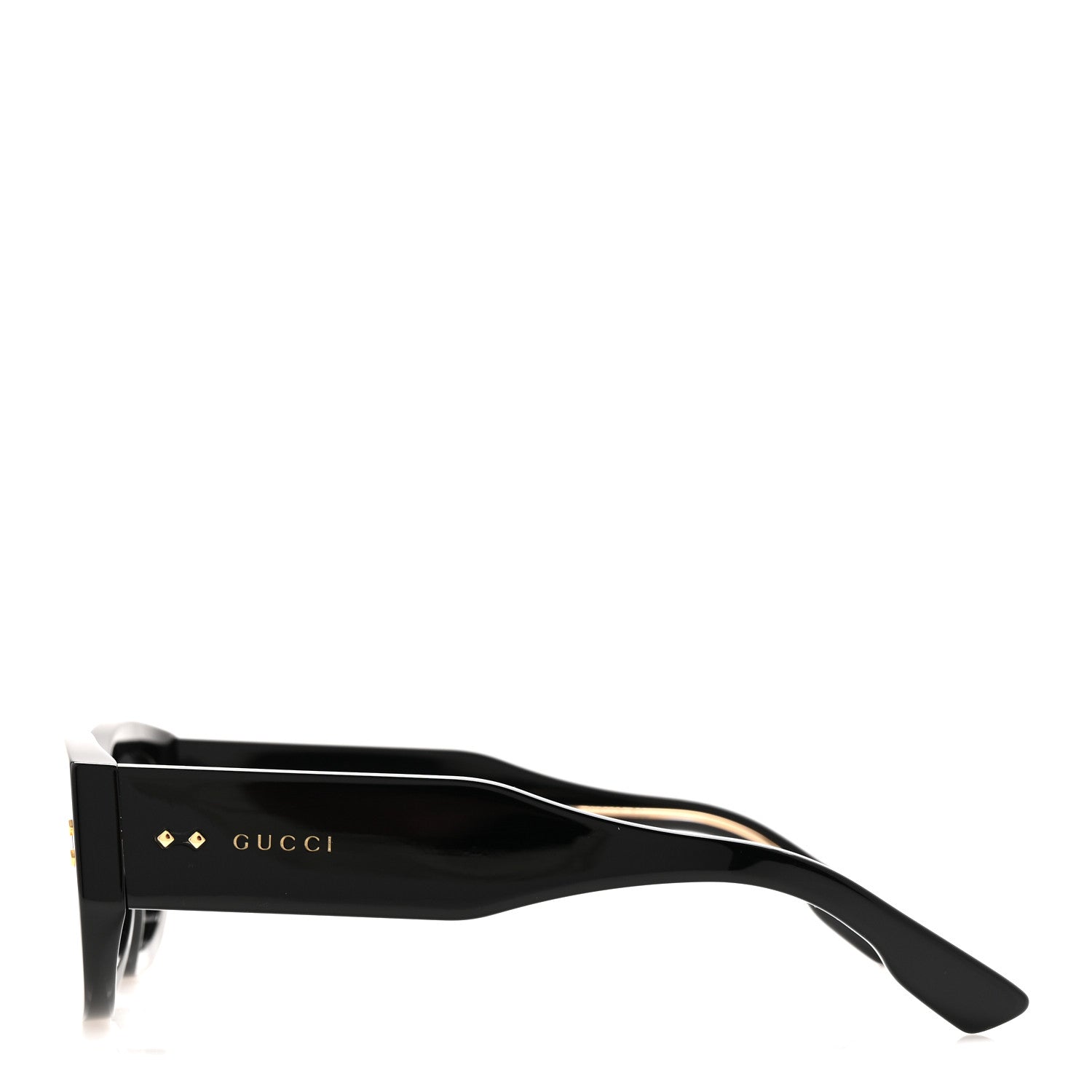 Gucci Acetate Rectangle Frame Sunglasses GG1215S Black 4 of 10