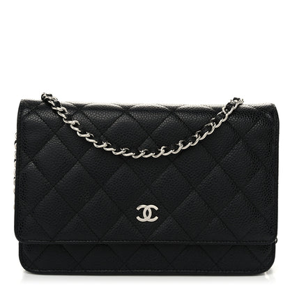 Chanel Caviar Quilted Wallet on Chain WOC Black 1 of 13