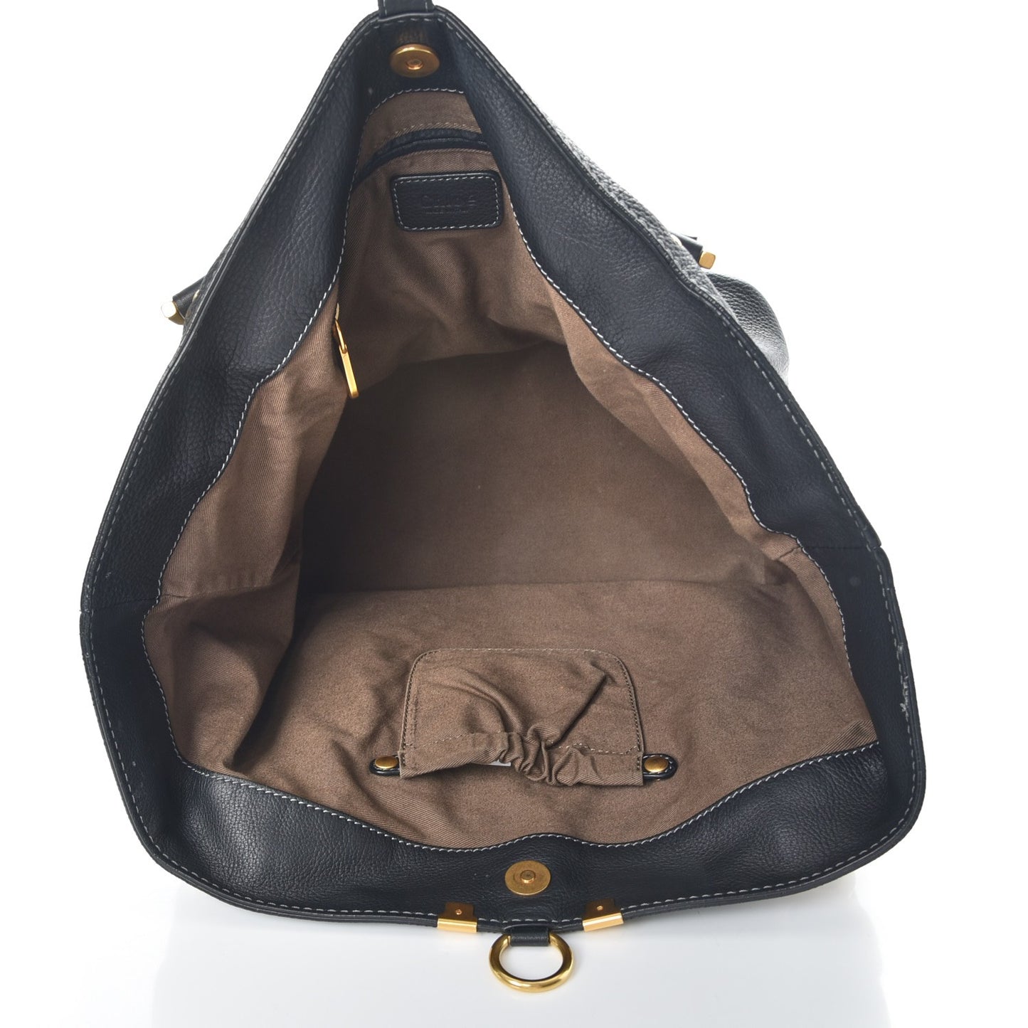 Calfskin Large New Marcie Tote Black