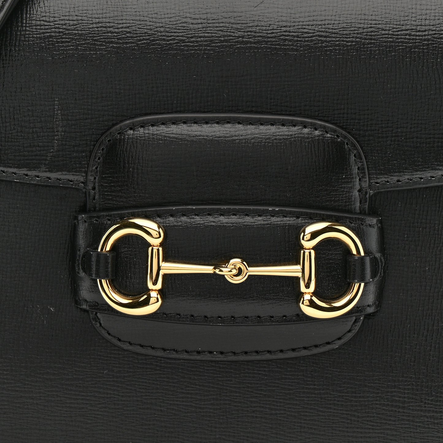 Azalea Calfskin Horsebit 1955 Shoulder Bag Black