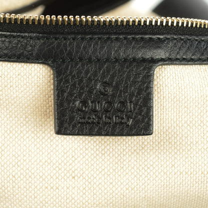 Gucci Straw Large Soft Stirrup Shoulder Bag White 6 of 7