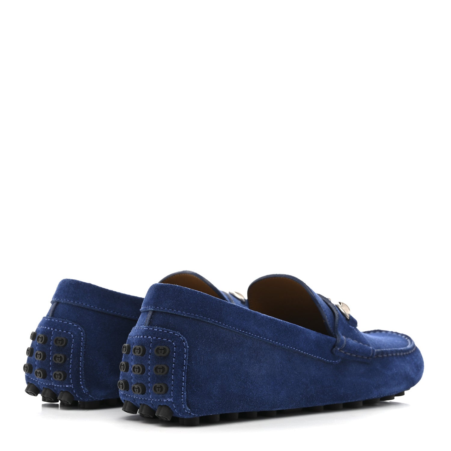 Gucci Suede Mens Horsebit Driver Loafers 8 Royale 5 of 10
