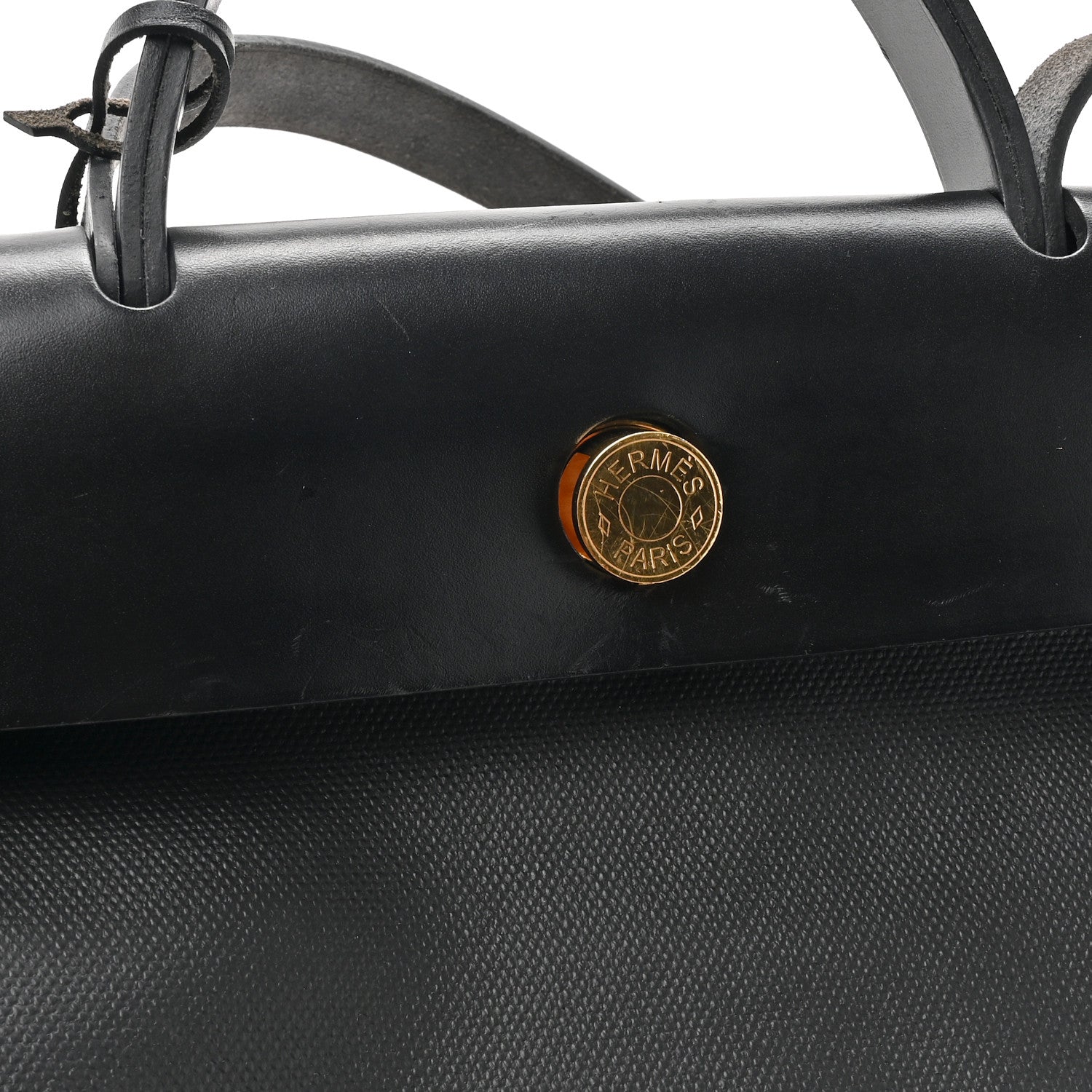 Hermes Toile H Berline Vache Hunter Herbag Zip PM 31 Black Ecru 14 of 15