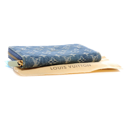 Louis Vuitton Denim Zippy Wallet Blue 4 of 7