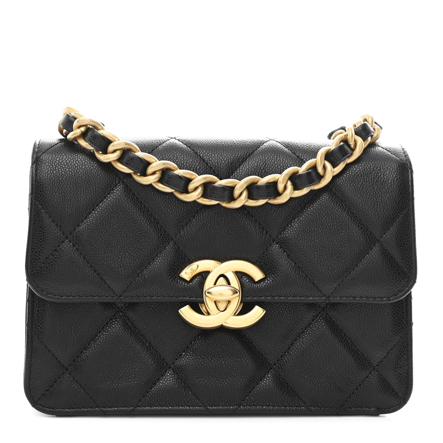 Chanel Shiny Caviar Quilted Small Flap Black 1 of 11