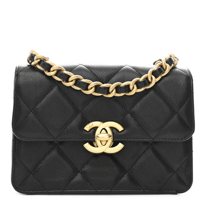 Chanel Shiny Caviar Quilted Small Flap Black 1 of 11