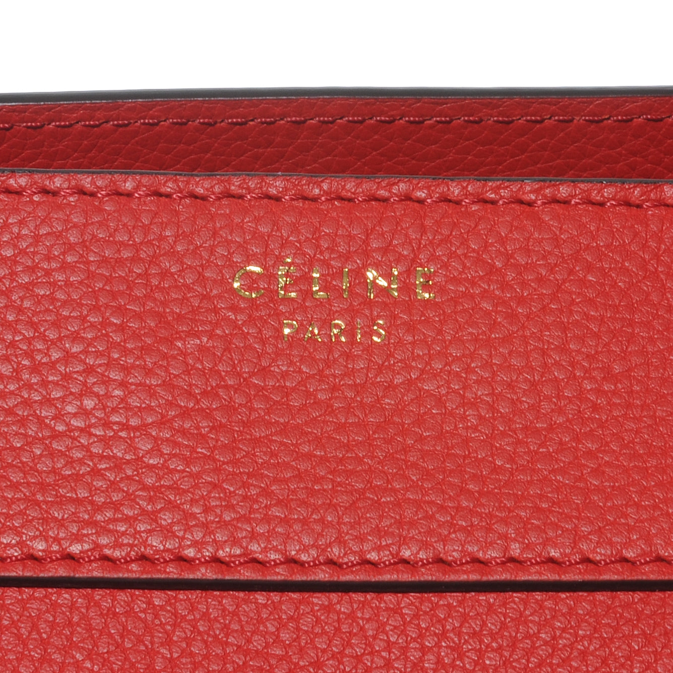 Drummed Calfskin Mini Luggage Coquelicot
