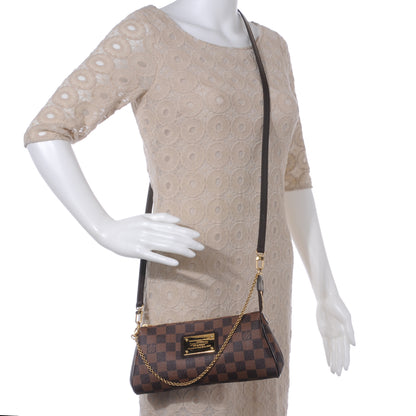 Louis Vuitton Damier Ebene Eva Clutch 2 of 7