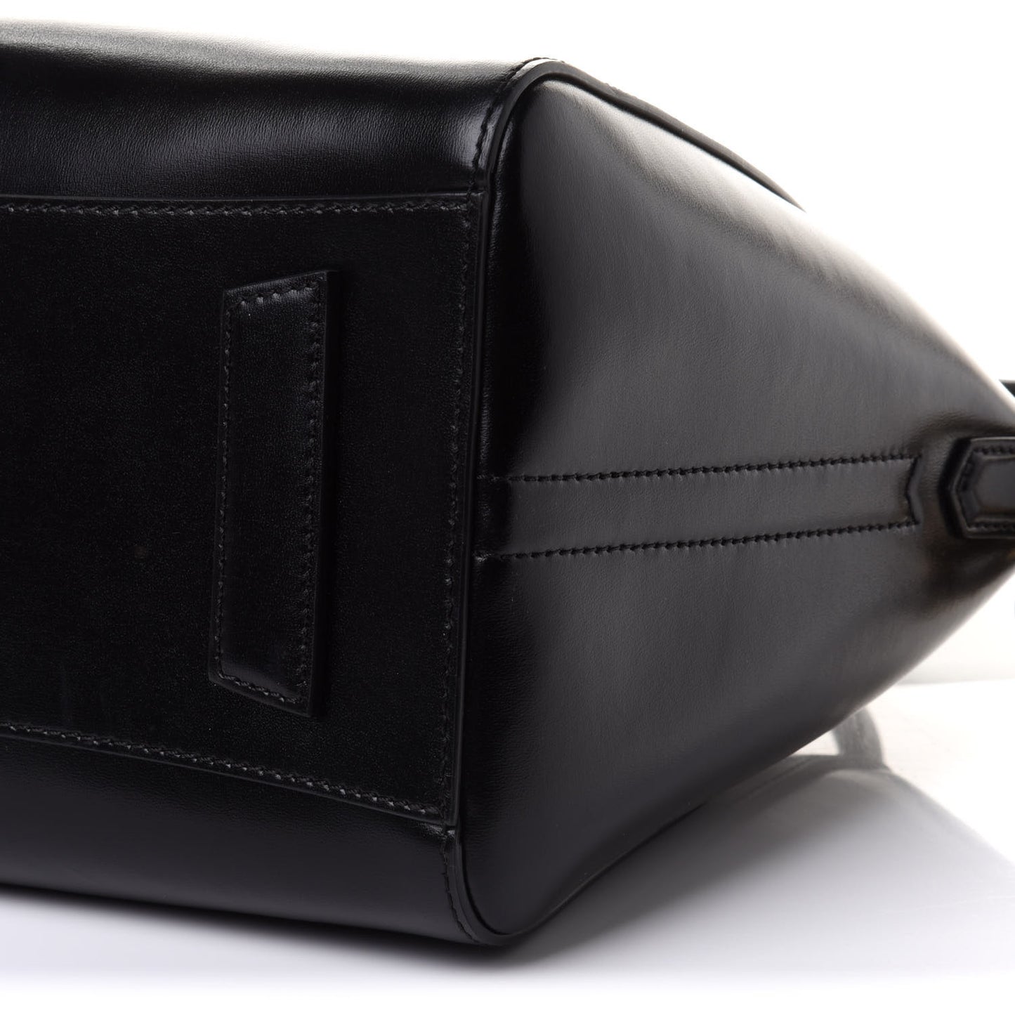 Shiny Lord Calfskin Small Antigona Black