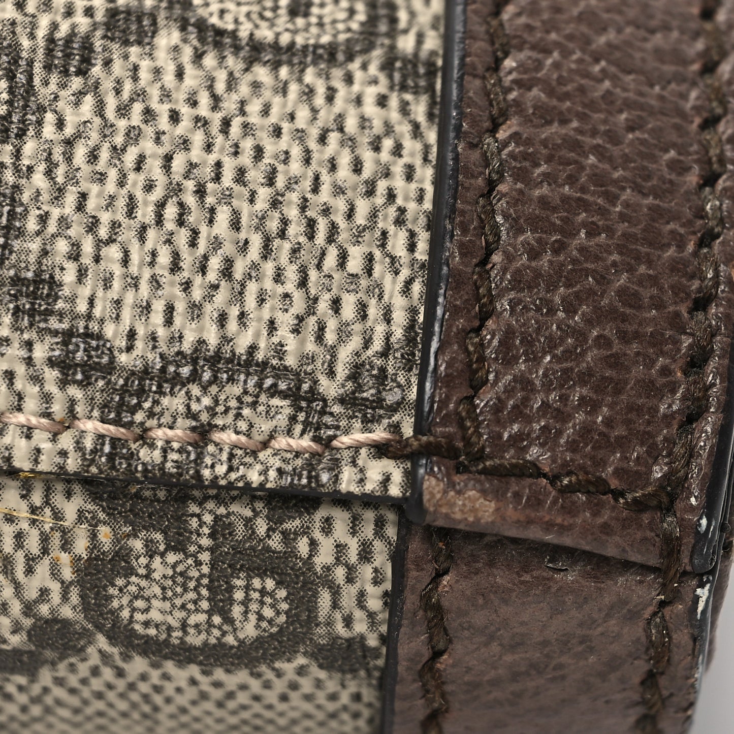 GG Supreme Monogram Medium Ophidia Shopping Tote Brown