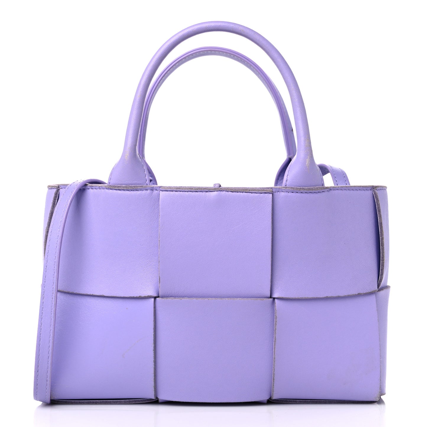 Nappa Maxi Intreccio Mini Arco Tote Wisteria