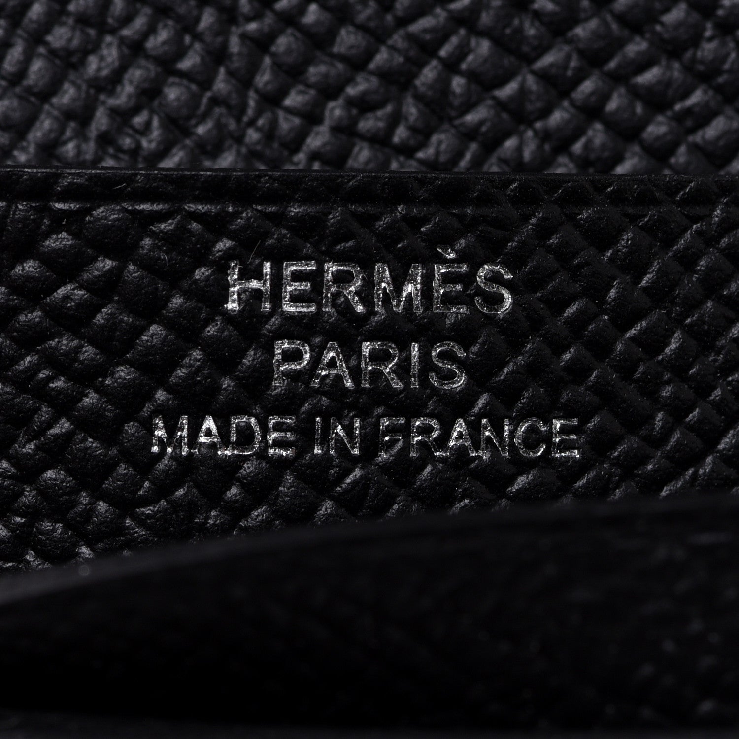 Hermes Epsom Monochrome Bearn Compact Wallet Black 6 of 8