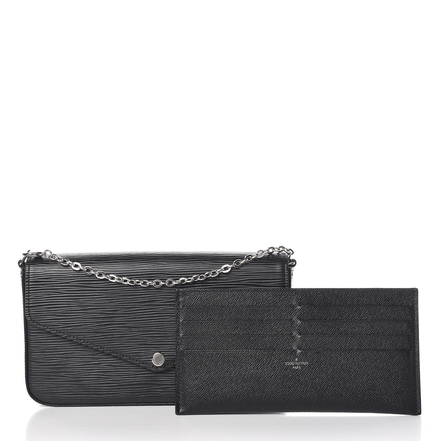 Louis Vuitton Epi Pochette Felicie Black 3 of 9