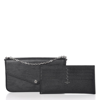Louis Vuitton Epi Pochette Felicie Black 3 of 9