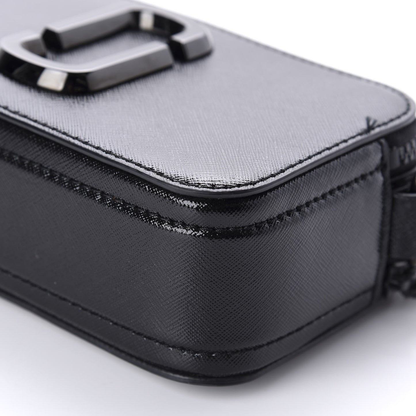 Saffiano Small Snapshot Camera Bag Black