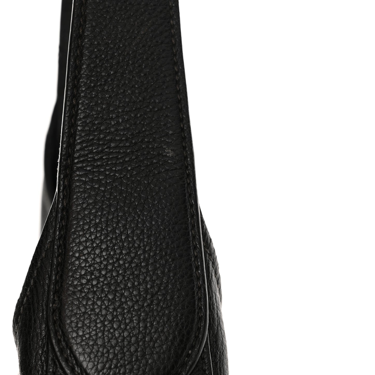 Vitello Daino Medium Pocket Hobo Bag Black