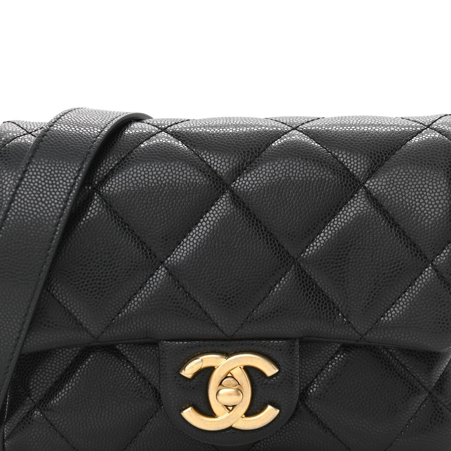 Chanel Caviar Quilted Mini Twist Your Buttons Flap Black 8 of 11