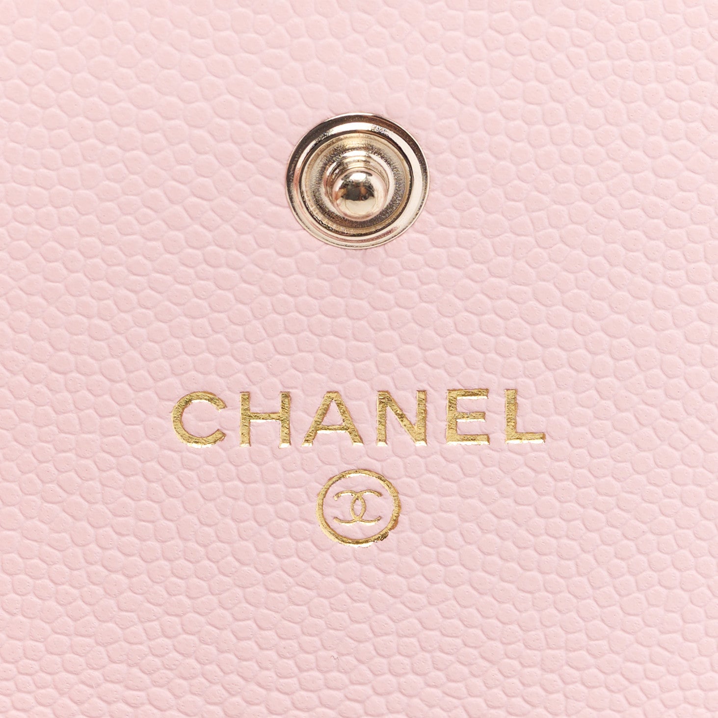 Chanel Caviar Quilted Crystal Enamel Flap Card Holder Pink 6 of 7