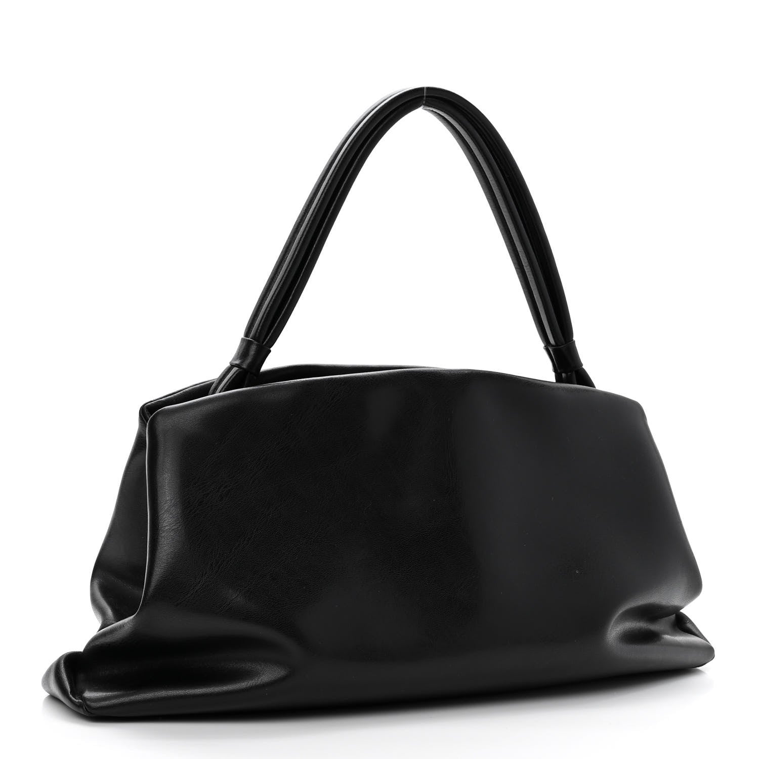 Celine Smooth Calfskin Eyelet Small Top Handle Bag Black 3 of 10