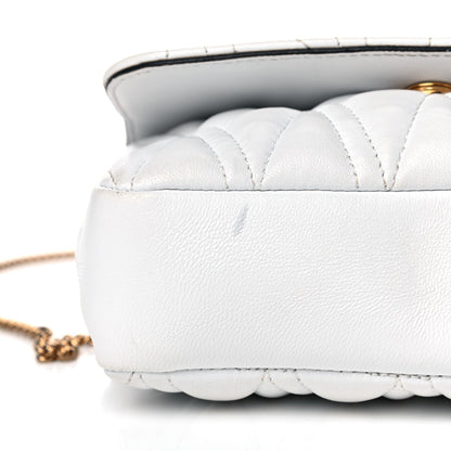 Versace Nappa Quilted Virtus Evening Bag White 13 of 15