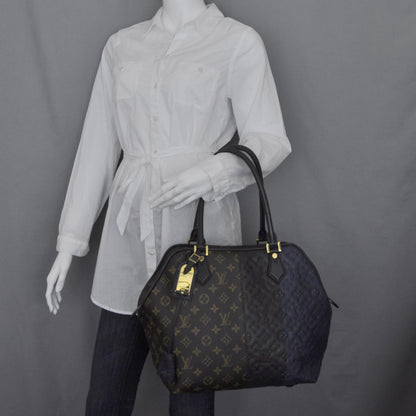 Louis Vuitton Monogram Stripes Medium Bag Marine 2 of 9