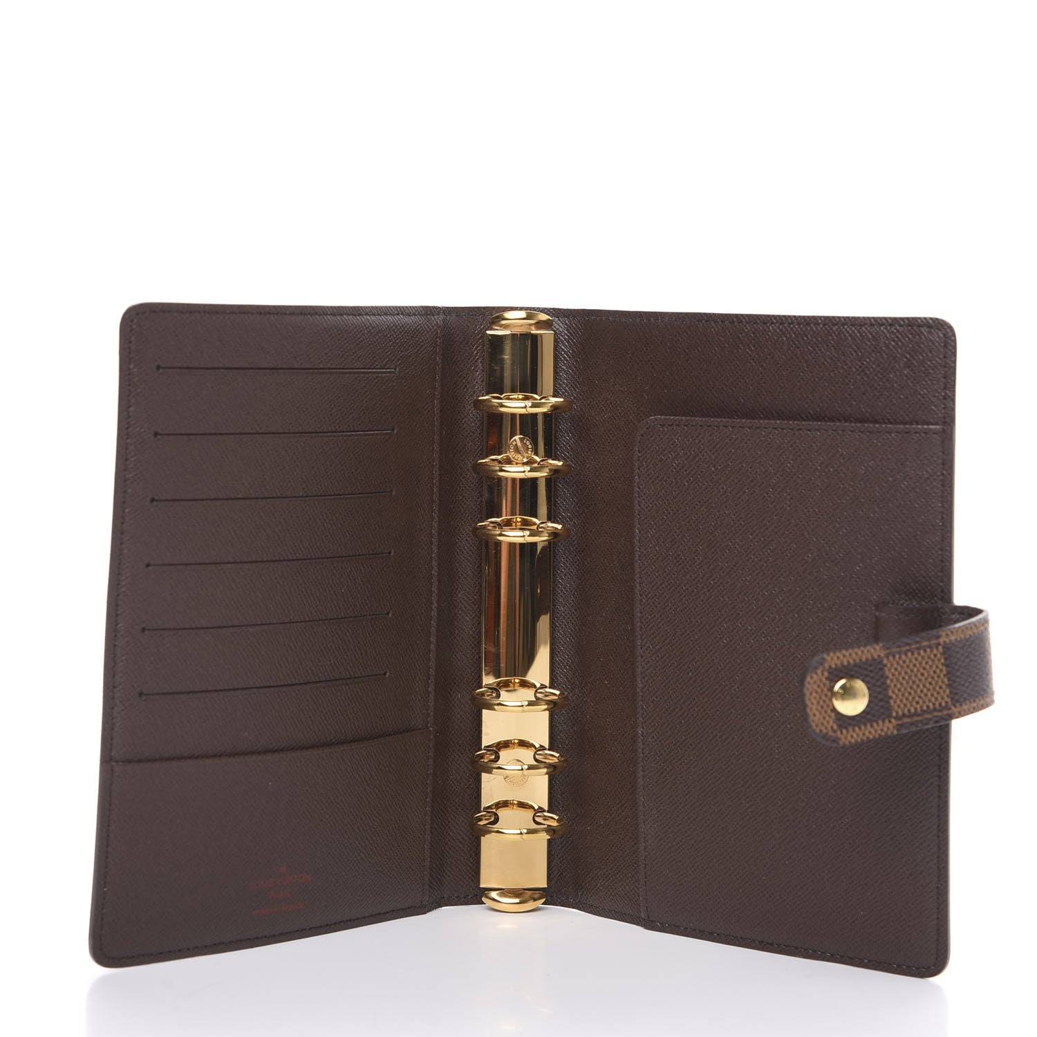 Louis Vuitton Damier Ebene Medium Ring Agenda Cover 5 of 8