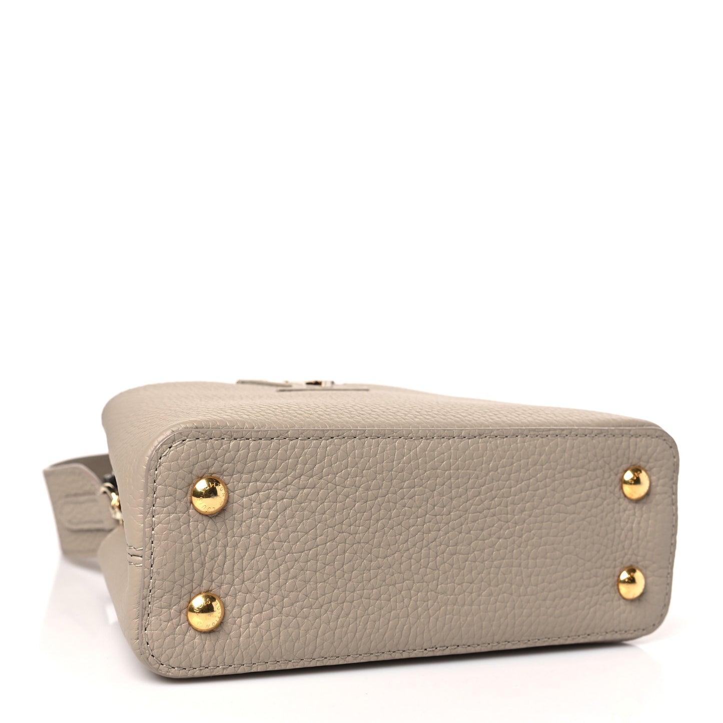 Taurillon Snakeskin Mini Capucines Galet
