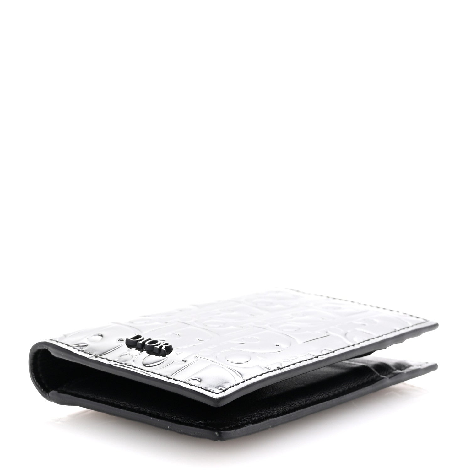 Christian Dior Patent Vertical Card Holder Black 4 of 8