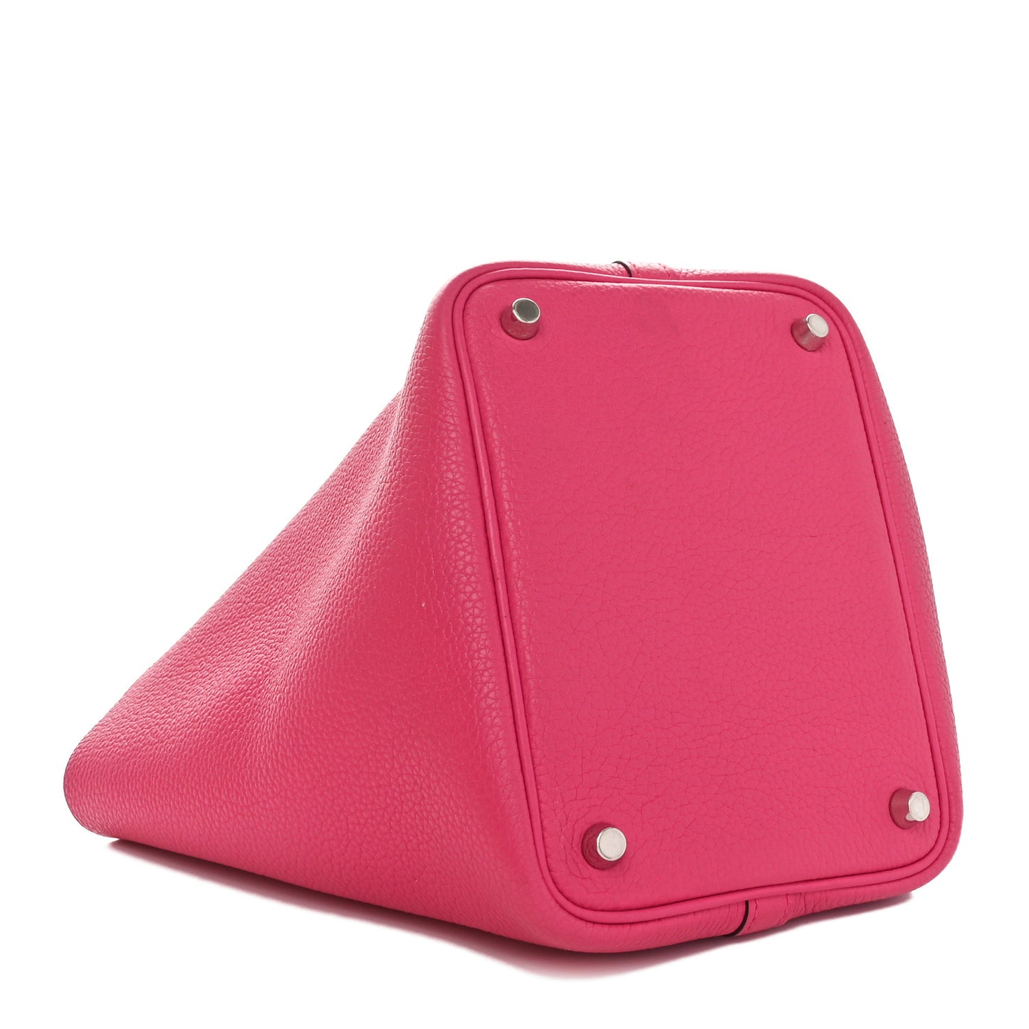 Taurillon Clemence Picotin Lock 18 PM Rose Shocking