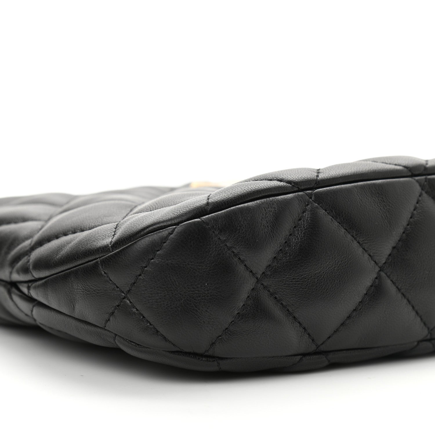 Chanel Lambskin Quilted CC Links Hobo Black 9 of 11