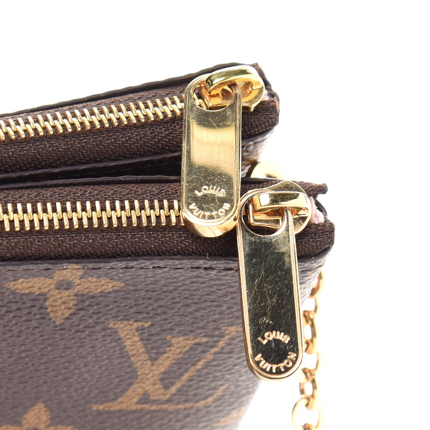 Monogram Blooming Flowers Double Zip Pochette