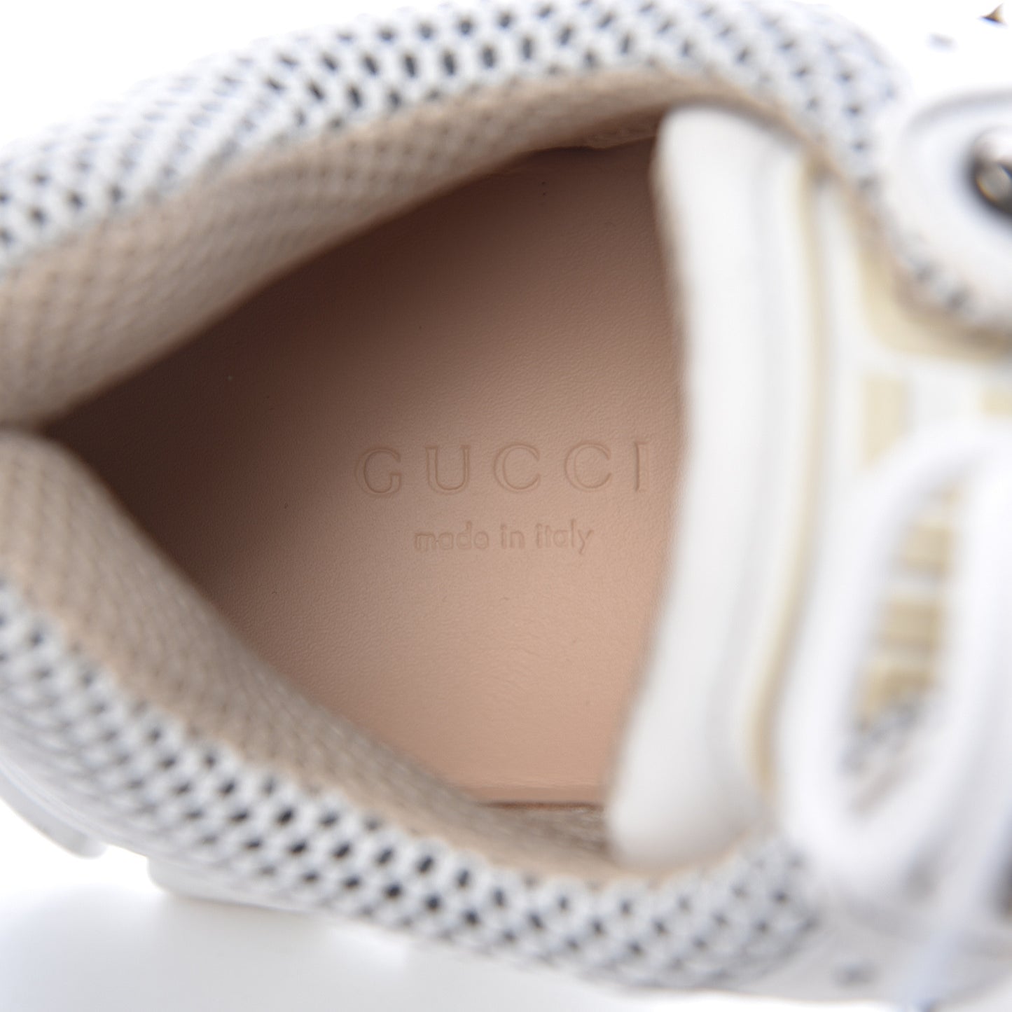 X SEGA Mesh Calfskin Suede Womens Flashtrek Sneakers 36.5 Great White