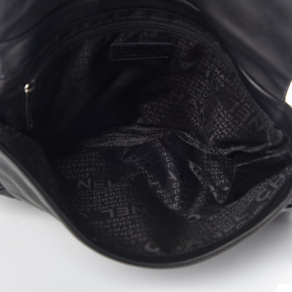 Chanel Lambskin Pleated CC Shoulder Bag Black 8 of 10