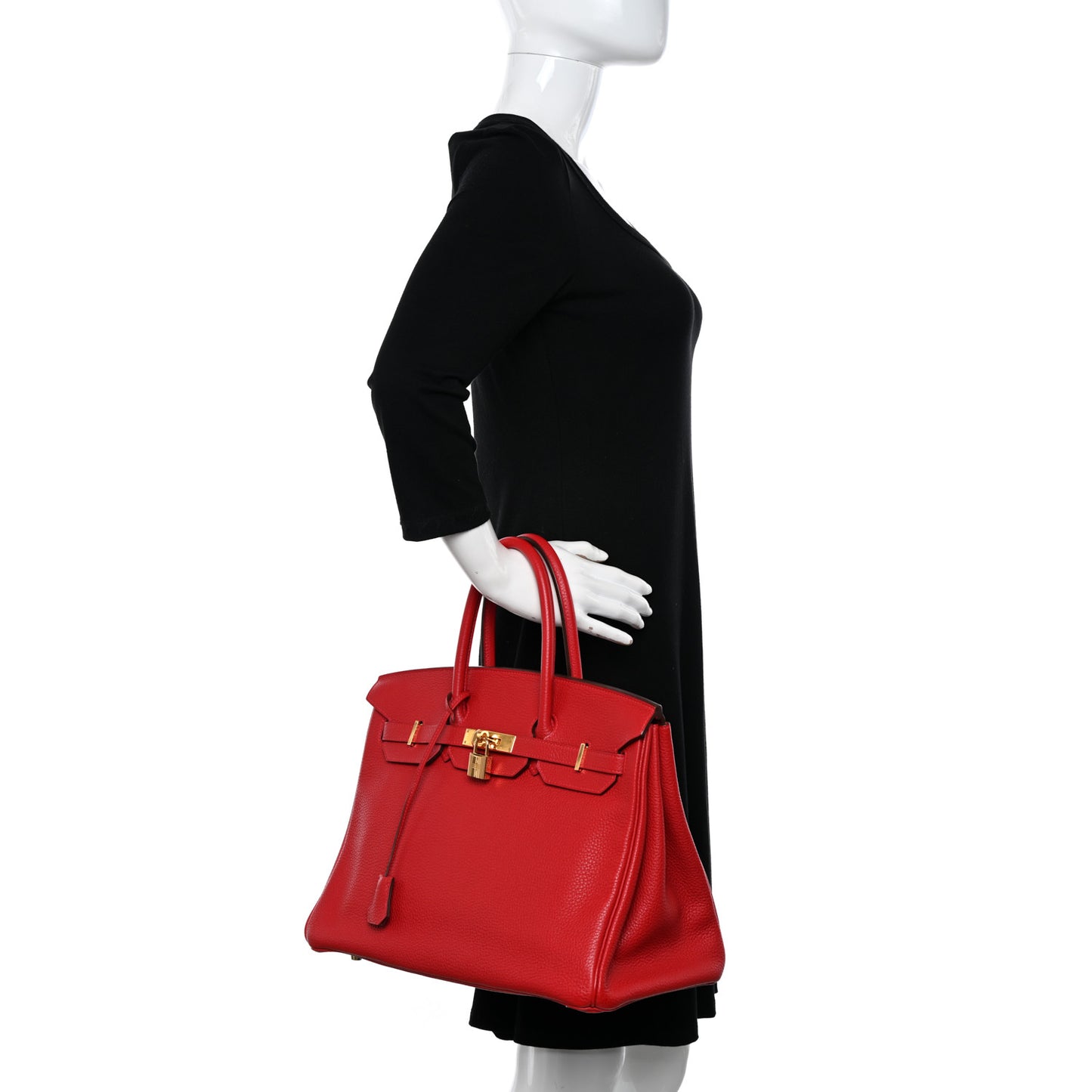 Taurillon Clemence Birkin 35 Rouge Casaque