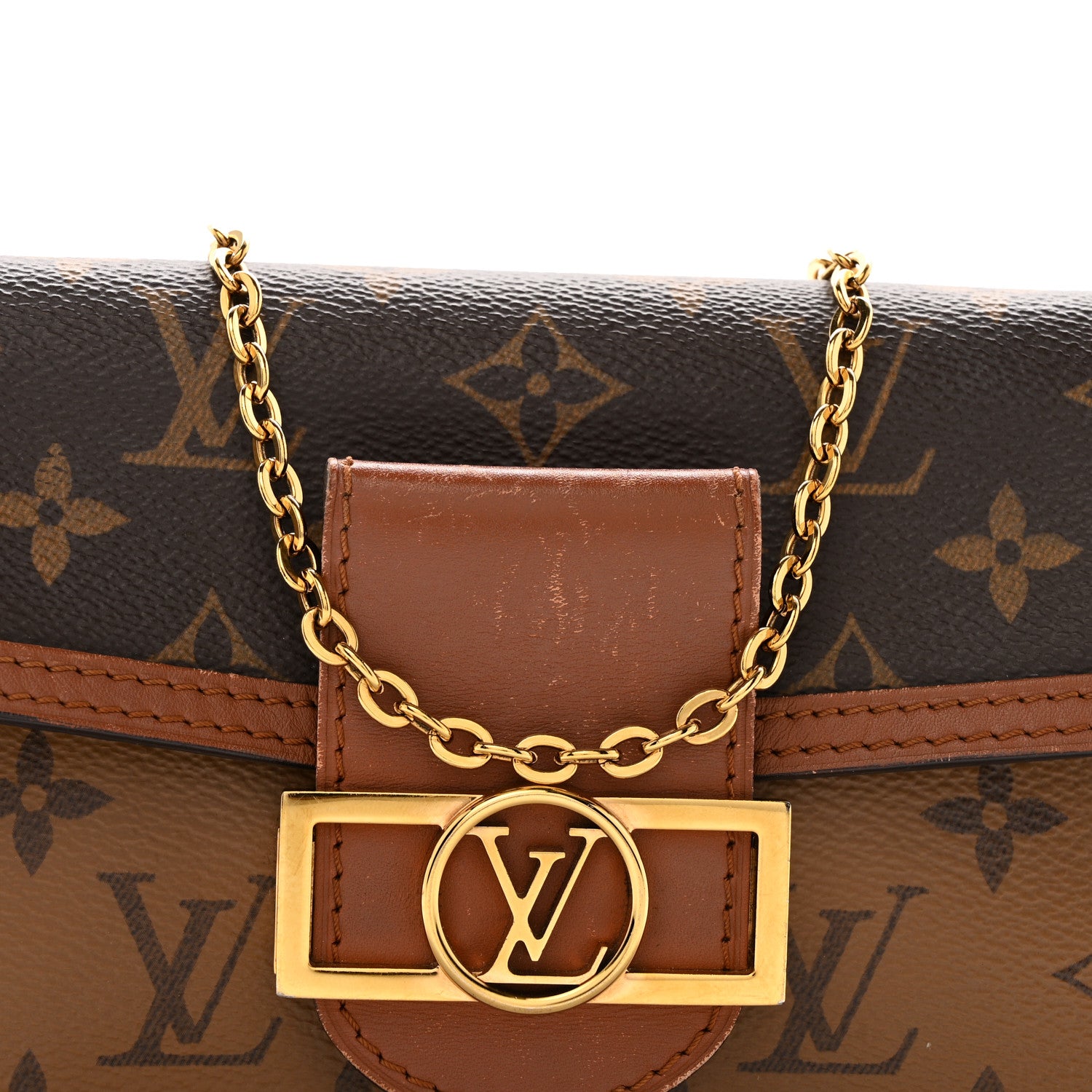 Louis Vuitton Reverse Monogram Dauphine Chain Wallet 7 of 16