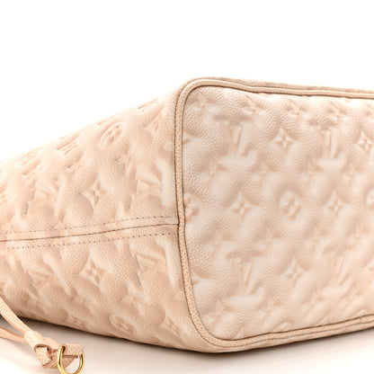 Louis Vuitton Empreinte Monogram Summer Stardust Neverfull MM Beige Clair 9 of 10