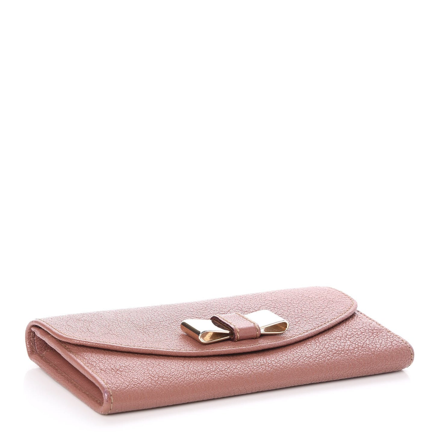Calfskin Lily Continental Wallet Darlington Pink