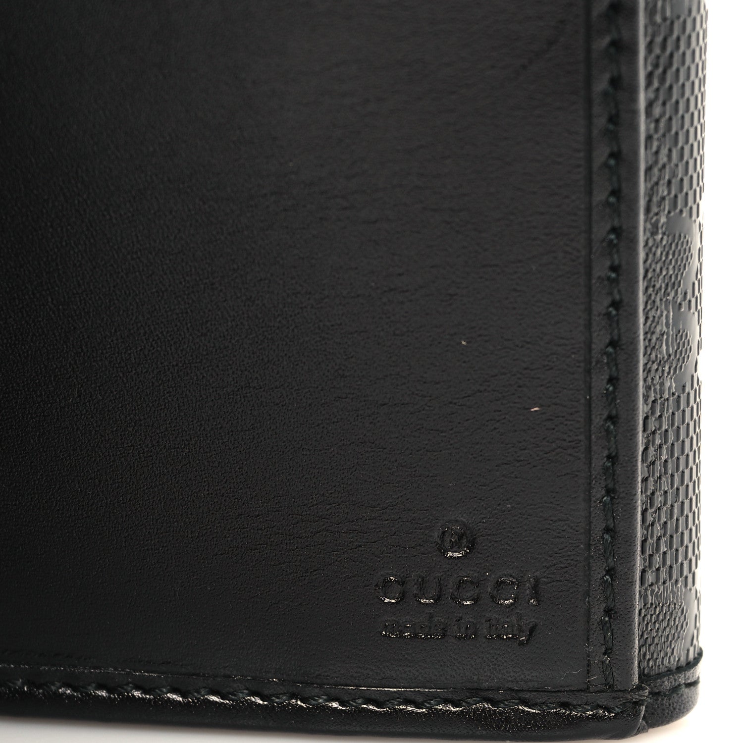 Gucci Imprime Monogram GG Pierce Continental Flap Wallet Black 7 of 7