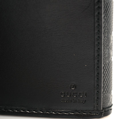 Gucci Imprime Monogram GG Pierce Continental Flap Wallet Black 7 of 7