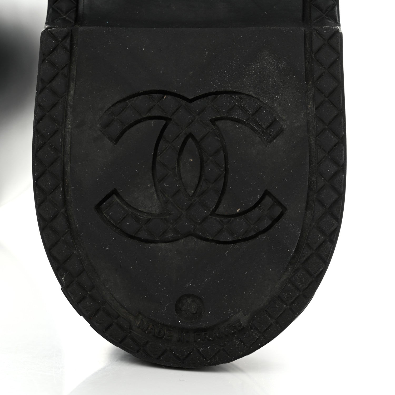 Chanel Caoutchouk CC High Boots 40 Black 8 of 9