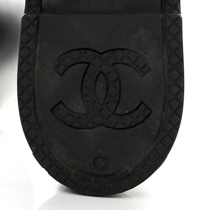 Chanel Caoutchouk CC High Boots 40 Black 8 of 9