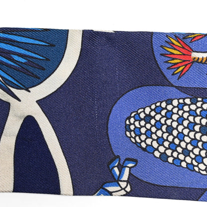 Hermes Silk Exposition Universelle Twilly Bleu Jaune Vif Rouge 6 of 7