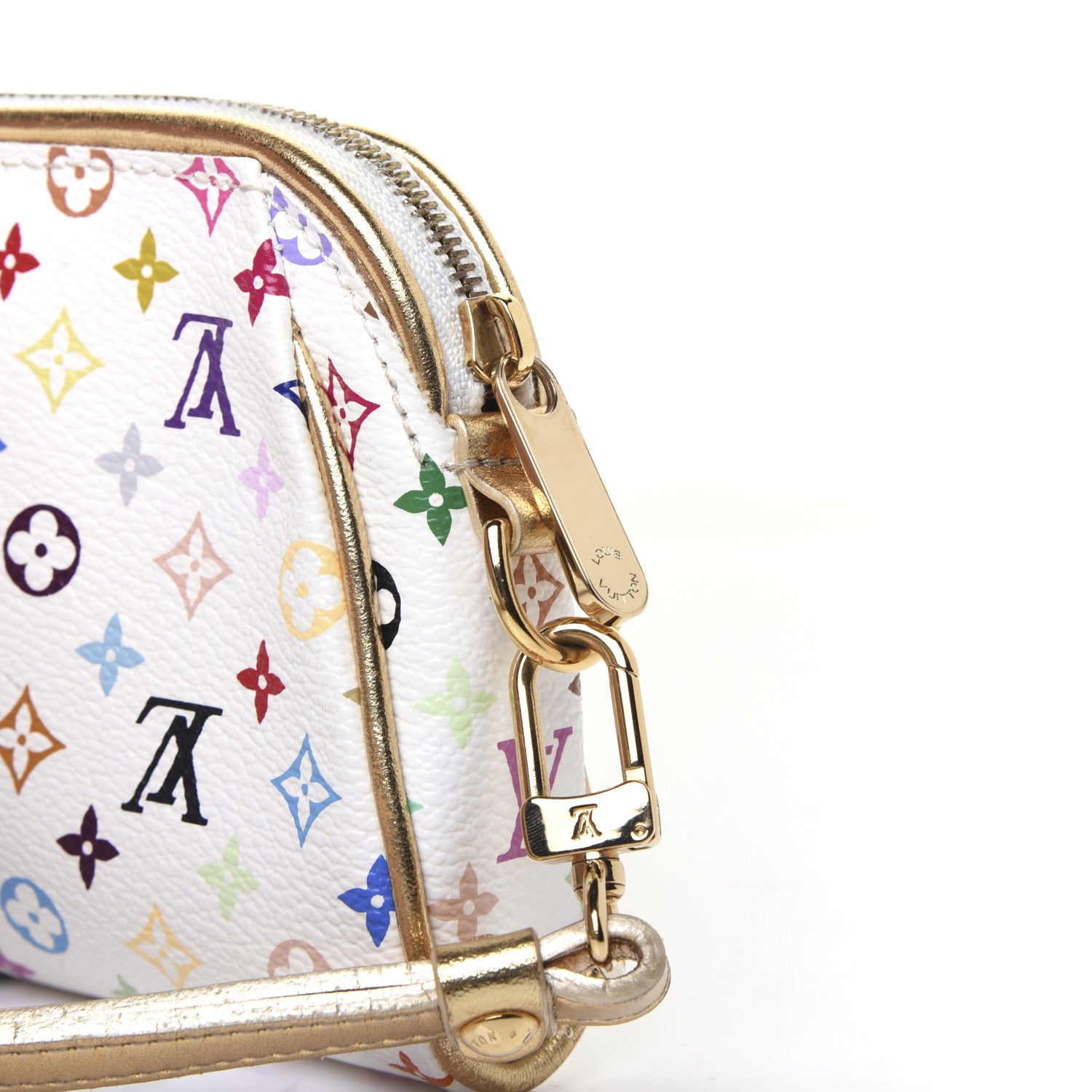 Louis Vuitton Monogram Multicolor Kate Clutch White 11 of 14