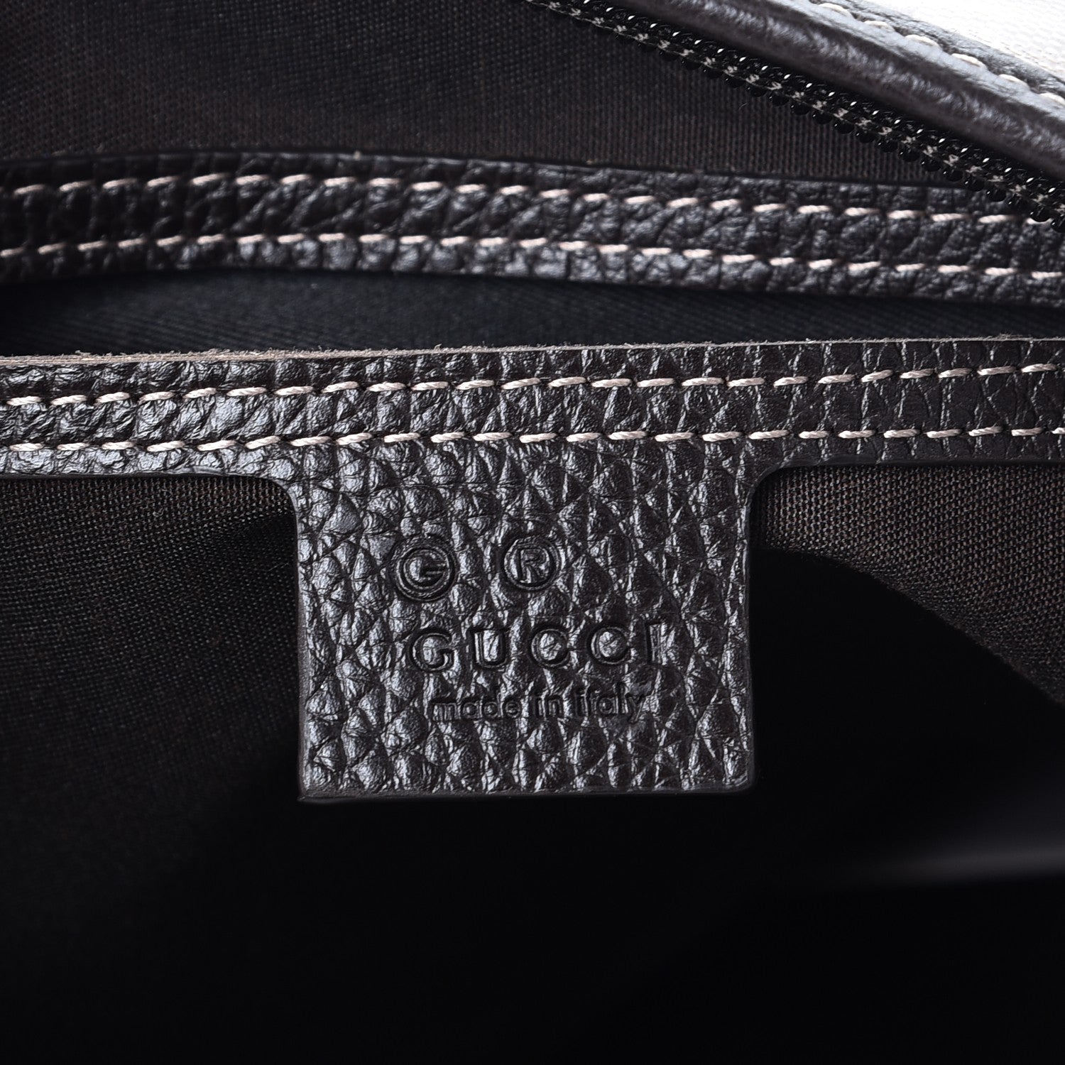 Gucci Crystal Monogram Abbey Messenger Bag Beige Dark Brown 6 of 7