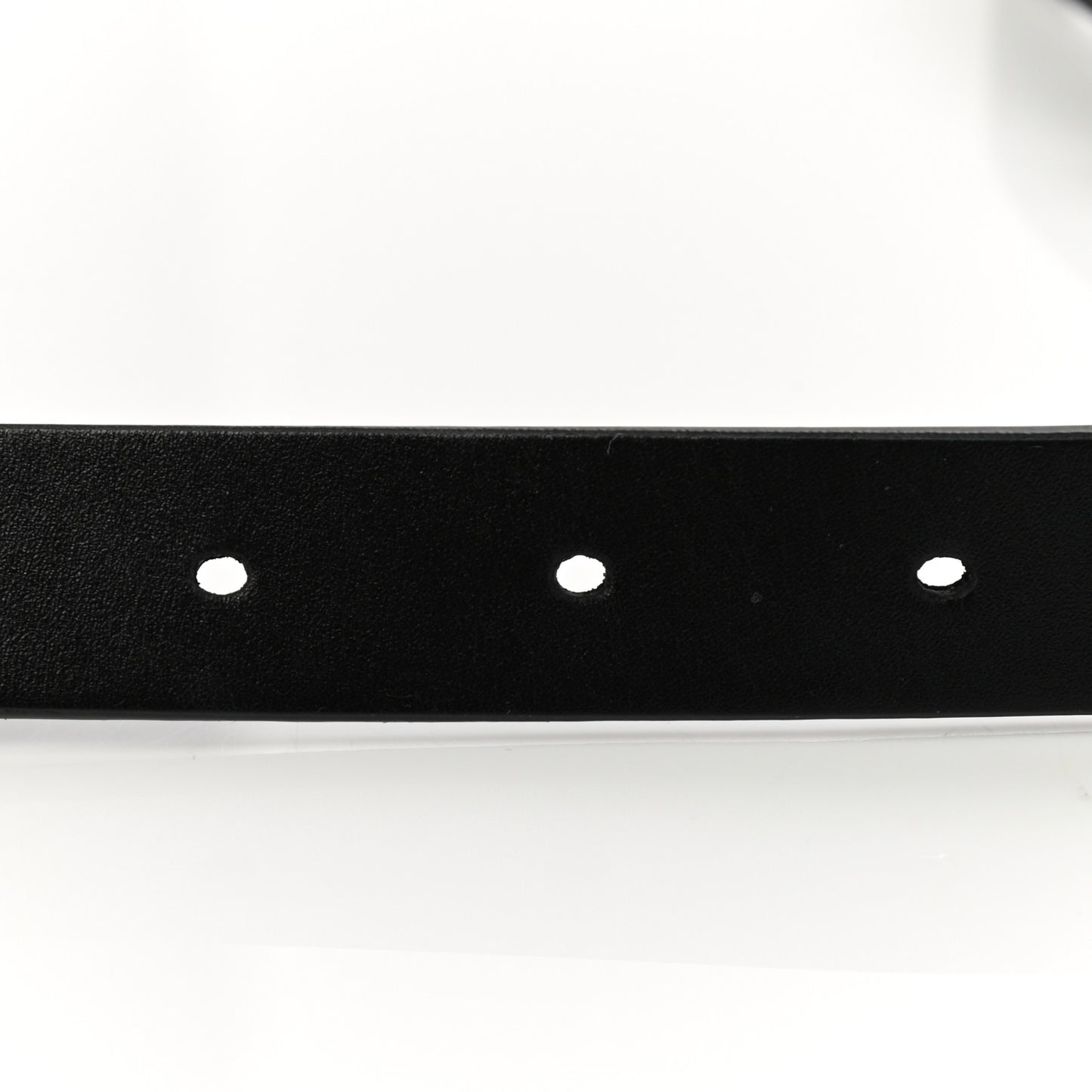 Calfskin Saddle Belt 70 Black