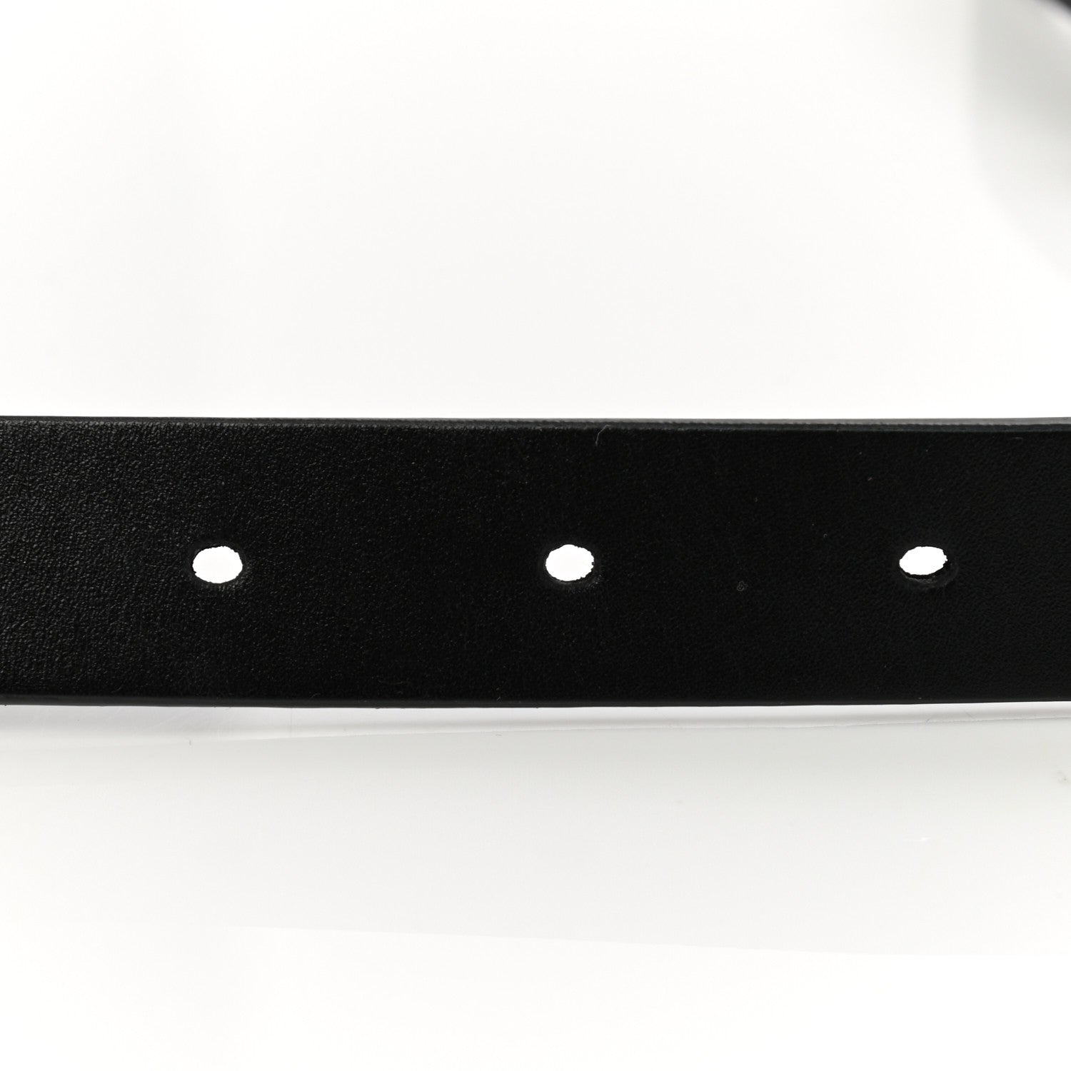 Christian Dior Calfskin Saddle Belt 70 Black 3 of 7