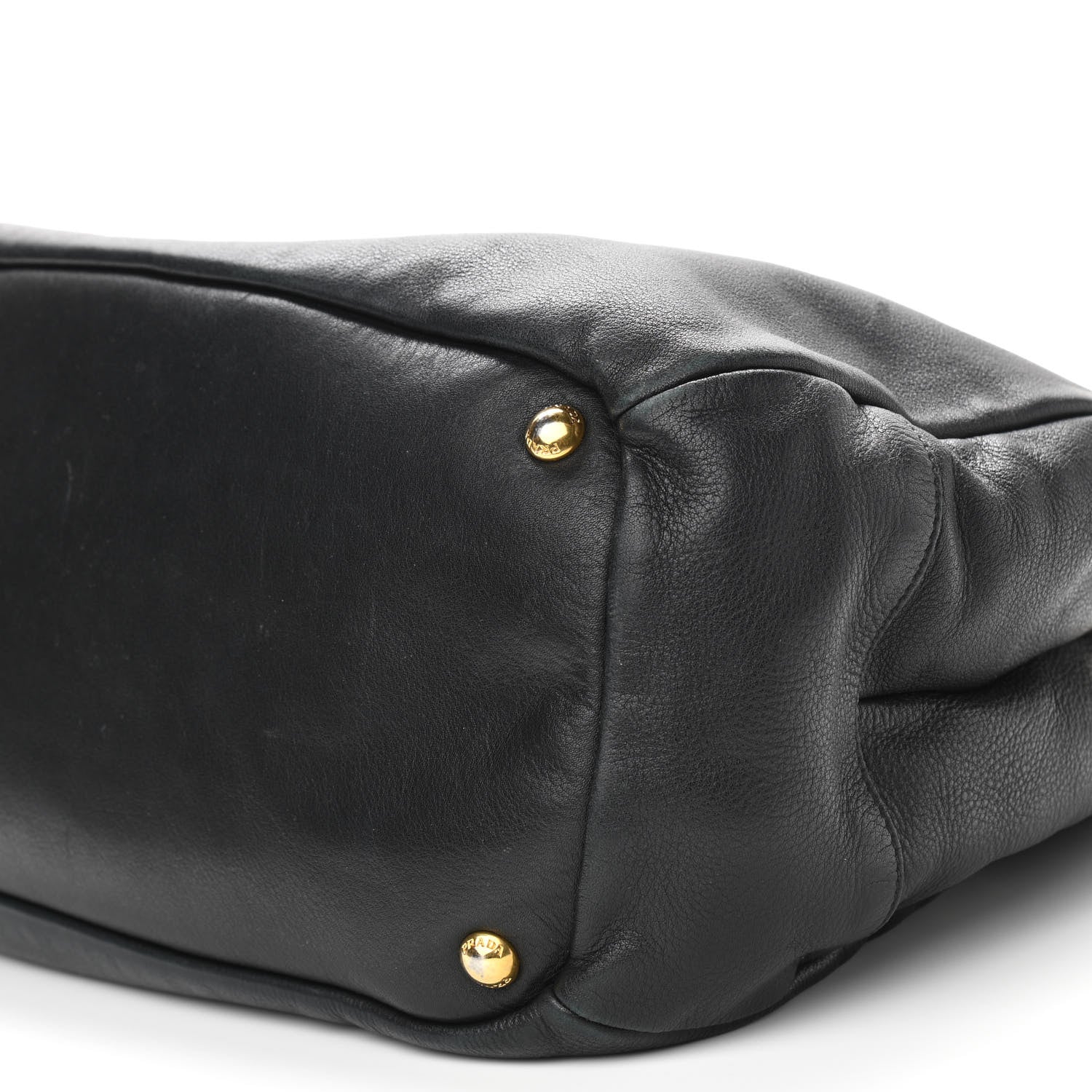 Prada Soft Calf Tote Black 8 of 11