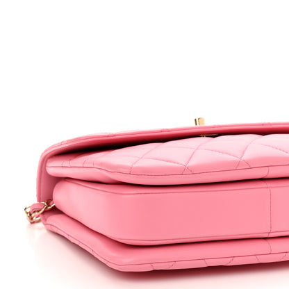 Chanel Lambskin Quilted Small Trendy CC Flap Dual Handle Bag Light Pink 9 of 13