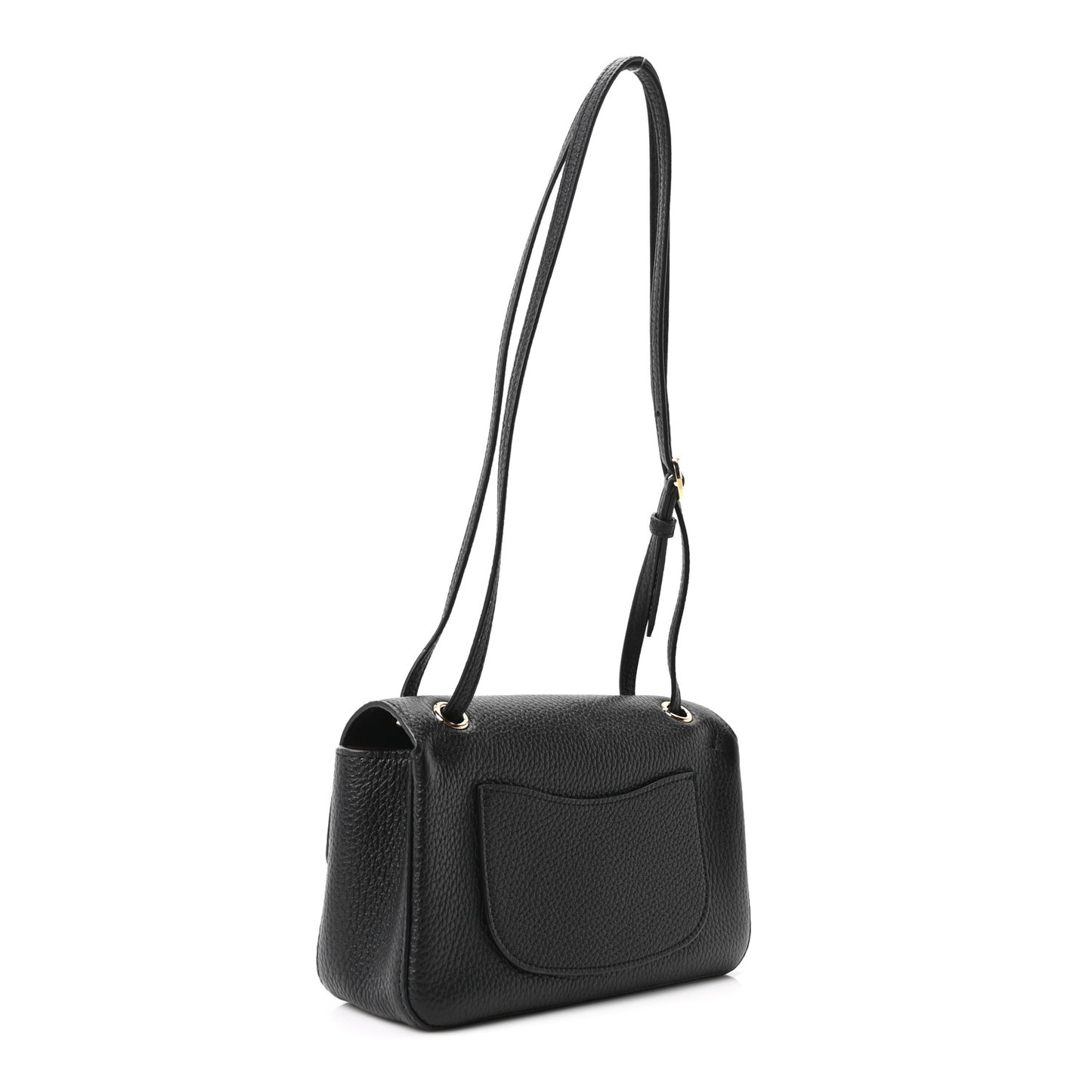 Grained Calfskin Mini Souplissimo Maxi Flap Black